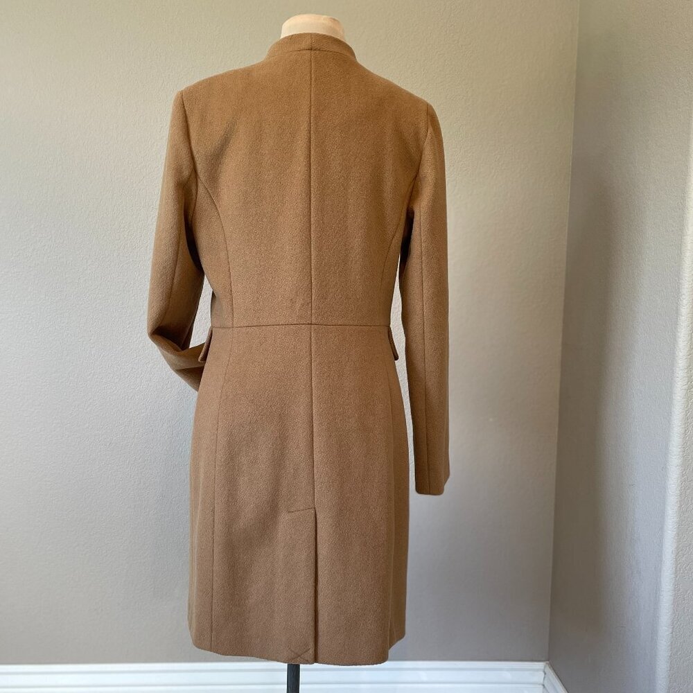 Sz 6 Ivanka Trump Camel Wool Blend Belted Coat - Picture 4 of 15